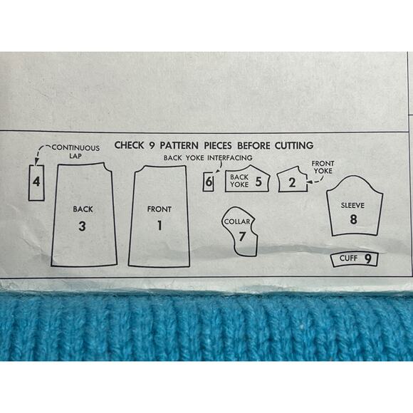 McCalls 7992 Sewing pattern girls dress A line lace collar cuffs 1960s Size 6 - Picture 6 of 7